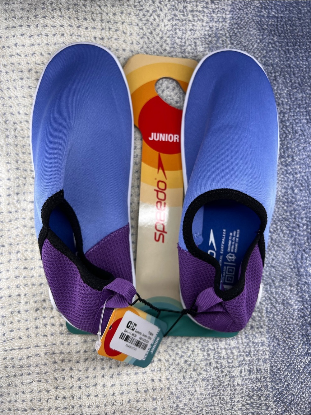Speedo Kids Water Shoes in Blue and Purple